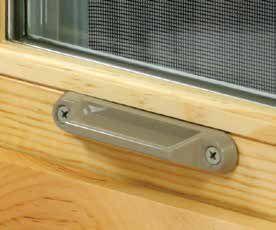 These handles reduce damage from opening your windows by providing a solid area to grasp. Not available for Lifestyle double hung.