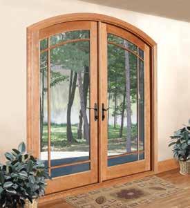 Whether viewed from the curb or inside your home, the gentle slope of our radius doors have lasting design appeal.