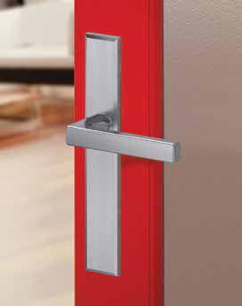 Passive doors are equipped with a bolt system that engages securely into the head and sill.