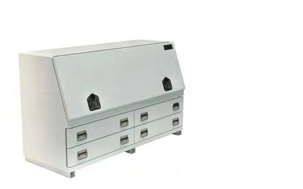 950 series steel two drawer toolbox MODEL TBN0200 TBN0220 1280L x 616D x 950mmH 1565L x 616D x 950mmH WEIGHT 112kg