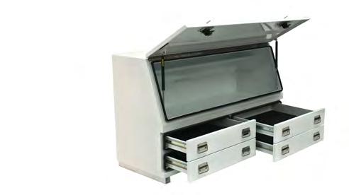 WEIGHT 161kg 176kg DRAWERS DRAWER CAPACITY Four fully sealed half-length drawers with heavy duty sliders 40kgs UDL