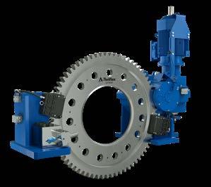 Compact forced oil-cooled clutch and brake units for in-gearbox installation.