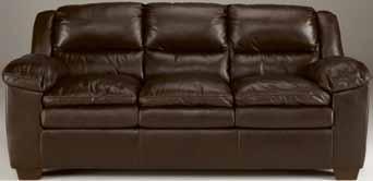 Brown Leather Match * Full Sofa 25100-36