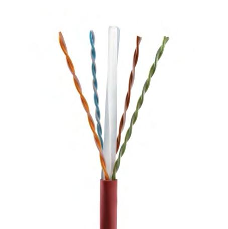 Category 6 550 MHz UTP Cable U6550-004-xxxx Conductor Insulation (HDPE/FEP) Rip Cord (Optional) Twisted Pair Jacket (PVC) Description UL Listed CMR and CMP UL and ETL Verified Capable of handling