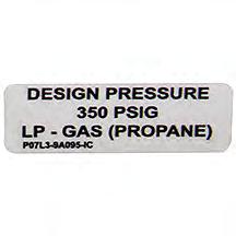 P07L3-9A095-AA) LABEL-PROPANE FUEL ONLY