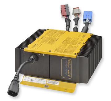 FEATURES Integrated high-frequency battery charger and DC/DC converter saves space, weight, and cabling thereby minimizing the cost of inventory, installation, and service.