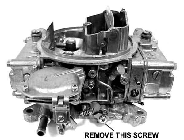 Remove the screw holding the fast idle levers (see Figure 2). Remove the fast idle levers and spring. Retain the screw for a later time. 3.