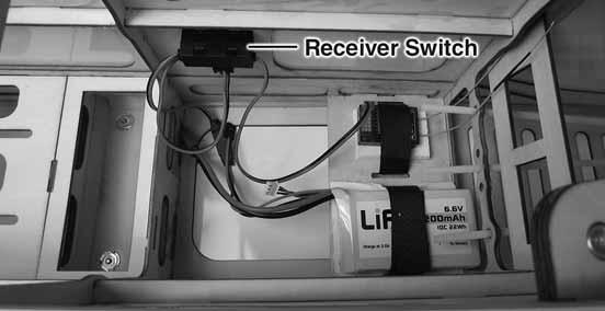 receiver/receiver battery tray in