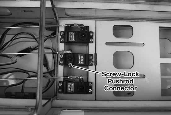 Install the screw-lock pushrod