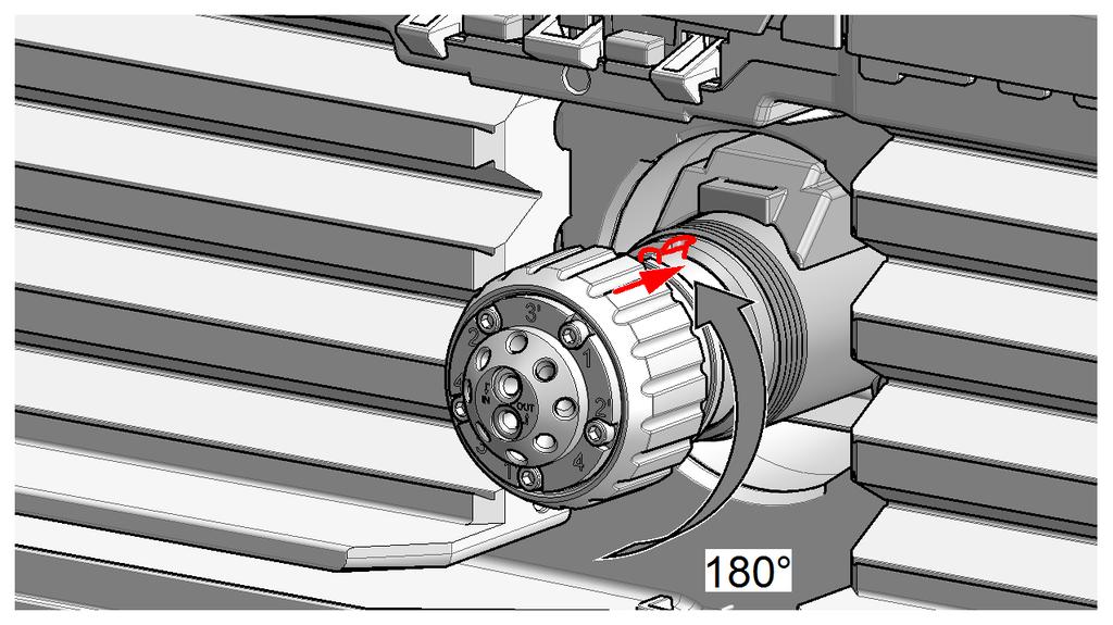 Install the Valve Heads The following procedure shows the valve head installation with an G7116 (MCT) module as an example. For other modules it is similar.