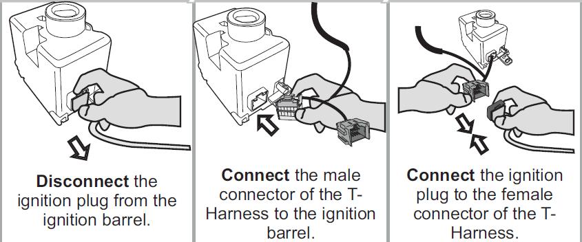 Step 2: Make the Connections Locate the immobilizer connector at the bottom of the key cylinder