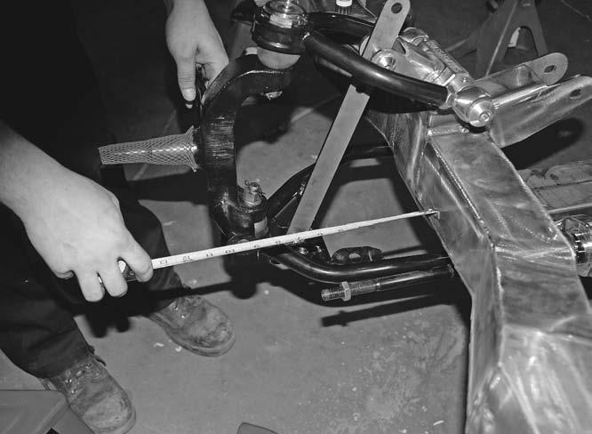 The next order of business is the installation of the polished Chassisworks steering rack installing it into the provided rack mounting