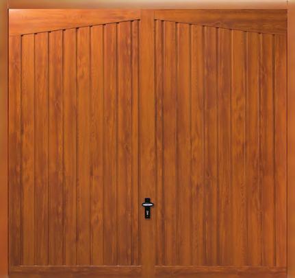 Options Golden Oak Rosewood Woodgrain effect steel doors
