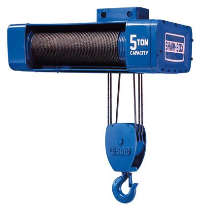 OPERATING, MAINTENANCE & PARTS MANUAL WIRE ROPE ELECTRIC HOISTS SERIES 800 Before installing hoist, fill in the information below.