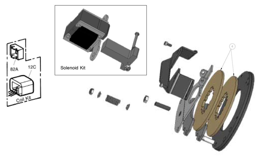 Figure 9-3. Hoist Motor Brake Part Motor HP Motor RPM Voltage Coil Kit Brake Torque ft. - lbs.