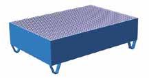 DRIP TRAYS REF 138TA8238 Drip tray for 2 x 200 l drums With galvanized grating Mesh size: