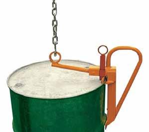 DRUM CLAMPS EASY AND QUICK DRUM LIFTING TO TRANSPORT STEEL DRUMS, PLASTIC L-RING AND XL-RING DRUMS FROM THE TOP REF