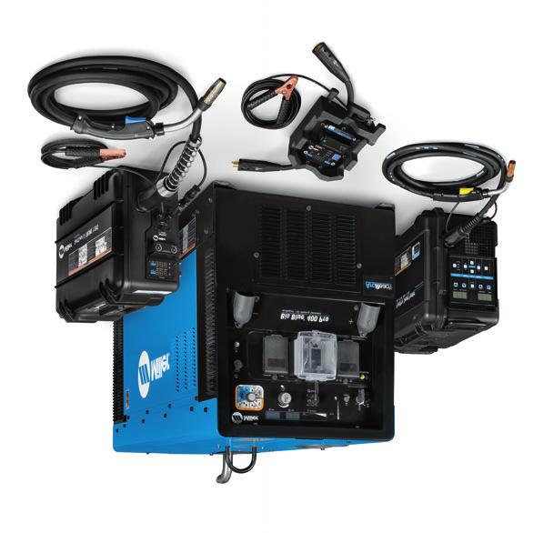 Big Blue 400 Pro ArcReach Additional Features ArcReach provides remote amperage and voltage control at the weld joint without needing a control cord.