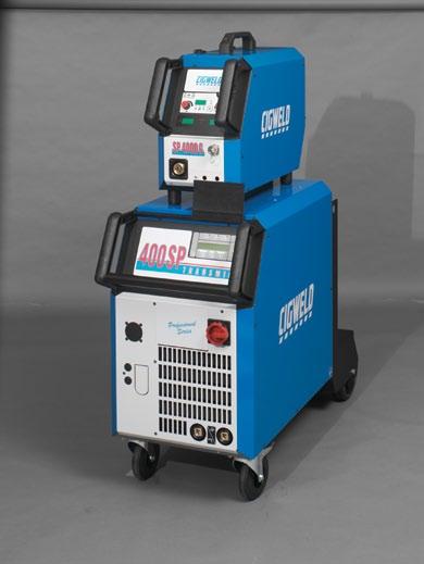 Synergic Pulse TRANSMIG 400SP VRD 400 Specifications Processes MIG (GMAW/FCAW), Synergic non-pulse, Synergic Pulse; TwinPulse, TIG (GTAW), Stick (MMAW), Gouging (CAG) Supply Voltage 415V +/- 10%