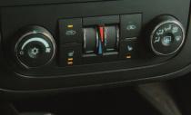 9 Climate Controls Uplevel controls shown The climate controls provide the following functions: (Fan): Turn the fan control knob to increase or decrease fan speed.