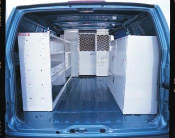 CHEVY ASTRO GMC SAFARI Above: Model 00- Van Package for CATV Contractors is shown installed in a Chevy Astro Van.