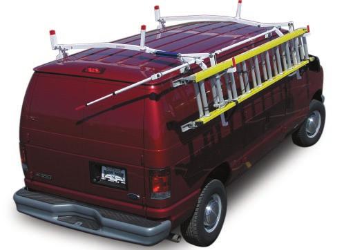 ALUMINUM DROP DOWN LADDER RACK If you have to climb your van before you climb your ladders, you need the new EZ-GLIDE System from WEATHER GUARD Van Equipment.