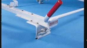 Mounting legs are /" formed aluminum with bolt on stainless steel gutter clamps and hardware. The distinctive, trademarked RED TIPS are your assurance of WEATHER GUARD Equipment quality.