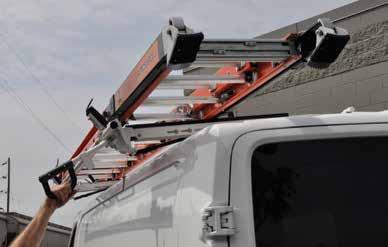 LOW ROOF EZ to Operate Loading ladders just got easier! The EZ Load rack s patent pending design brings the rack down 6 towards you, much closer than any comparable grip lock rack on the market.