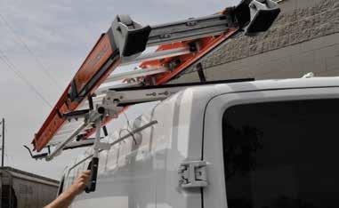 EZ to Adjust The EZ Load ladder rack has one common fastener, all you need to adjust for your ladders is a ½ socket. The EZ Load accommodates 3 extension ladders and 0 - step ladders.