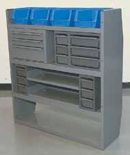 H x 4 D 4450 Welded Cabinet - 50 W x 46 H x 4 D Exclusive Contoured top and bottom steel end panels maximize aisle space.