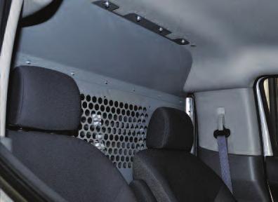 Compact Cargo van. Both options securely separate the cab from the cargo area.
