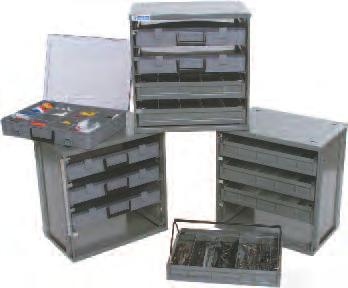 Drawers and glides can be repositioned within cabinet for increased flexibility. Divide deep drawers into compartments using optional metal egg crate dividers.