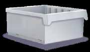 S-BOXX Standard 04-9 Part #: 41003206 WxDxH: 5.91 x13.66 x6.02 Weight: 1.3 lbs. Optional dividers available.