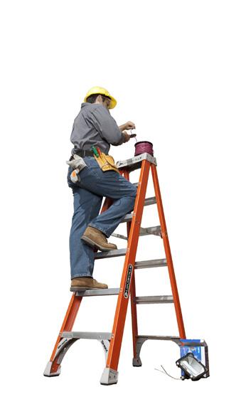 and siding FIBERGLASS LADDERS ARE SAFE FOR WORKING AROUND ELECTRICITY AT LOUISVILLE LADDER, all of