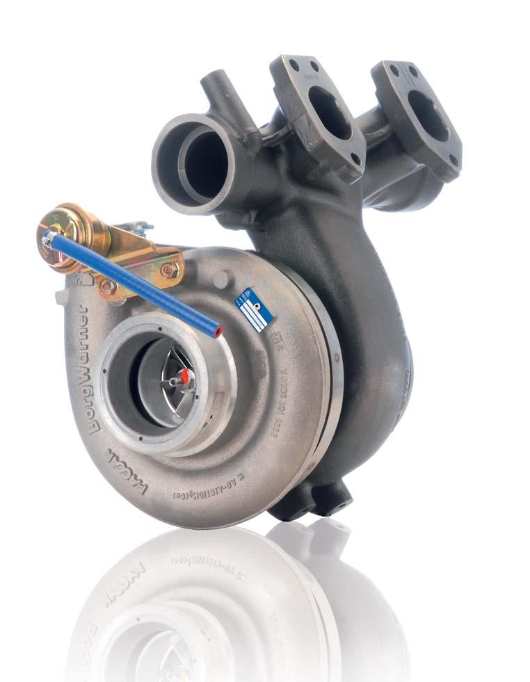 Turbochargers with waste gate Robust, economical and proven in over a million applications Turbochargers with a waste gate ensure low fuel consumption while simultaneously offering high strength and