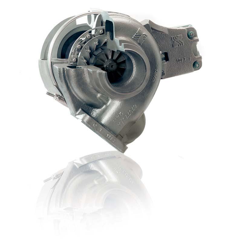 Turbocharging systems for commercial diesel engines Turbocharger with variable turbine geometry (VTG) Greater dynamics thanks to VTG Compared to conventional turbochargers, the variable turbine