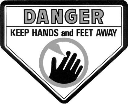 Because damage can occur to safety decals through shipment, use or