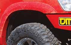 mud thrown up by the tyres. The TJM range of flares are available for most 4WD and commercial vehicles.