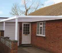 This highly versatile system offers a solution for many applications such as: Carports Covered seating areas Covered play areas Porches Patio canopies Caravan shelters Cycle shelters Smoking shelters