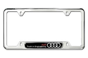 00 License plate frame with Audi sport logo - polished Our Price: $42.