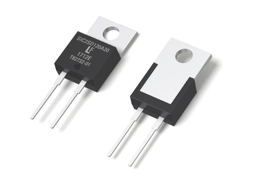 LSIC2SD12A2, 12 V, 2 A, TO-22-2L LSIC2SD12A2 RoHS Pb Description This series of silicon carbide (SiC) Schottky diodes has negligible reverse recovery current, high surge capability, and a maximum