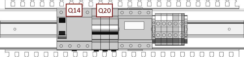 components layout DC output power main input Output contactors