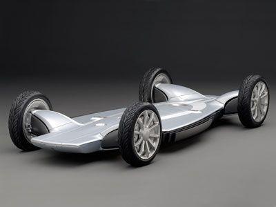The Power Cell GM Skateboard car, powered by Hydrogen.