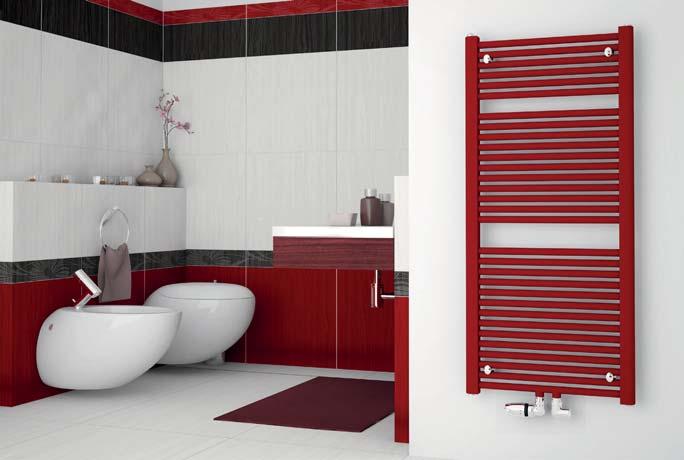 Another option is to use KORAUX towel rail radiators with a set for combined heating, or