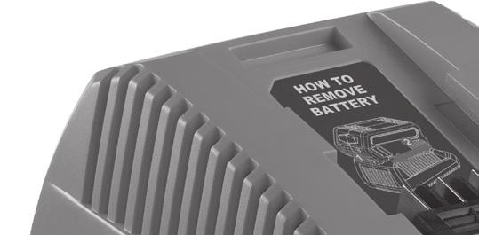STRIKEMASTER LITHIUM 40v BATTERY CHARGING BASE QUICK START IMAGE 1 SAFETY INFORMATION IMPORTANT SAFETY INSTRUCTIONS SAVE THESE INSTRUCTIONS DANGER TO REDUCE THE RISK OF FIRE OR ELECTRIC SHOCK,