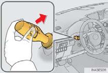 Turning the high beam on/off manually Switching to low beam Pull the lever to original position. The Automatic High Beam indicator will turn off.