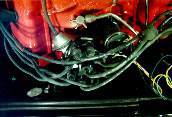 Figure 2: Correct Spark plug Wire Order and Placement Alternate C3 Distributor Installation Orientation Due to the relationship between the distributor tach drive cable and the firewall on the C3