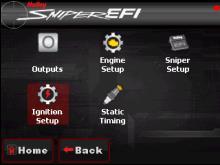 Sniper EFI Software Setup: System Parameters > Ignition > Select Ignition Type of Sniper Distributor from the