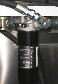 9 bar working pressure Extended life filters with high dirt holding capacity Easy disposal with recyclable can and incinerable element Compact design requires only " / 38 mm clearance for servicing