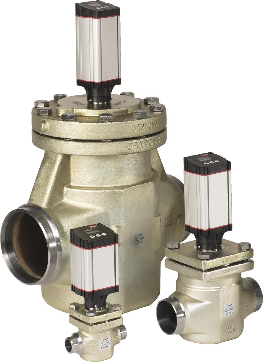 On ICM - the top cover and function module will be combined. ICM are direct operated motorised valves driven by actuator type ICAD (Industrial Control Actuator with Display).